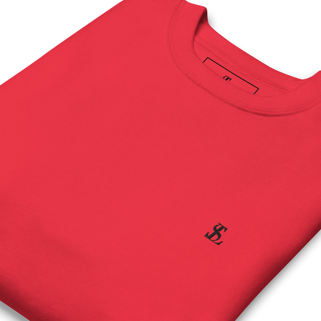 Seraphine Luxe Comfort Sweatshirt, Soft Cotton Sweatshirt, Red
