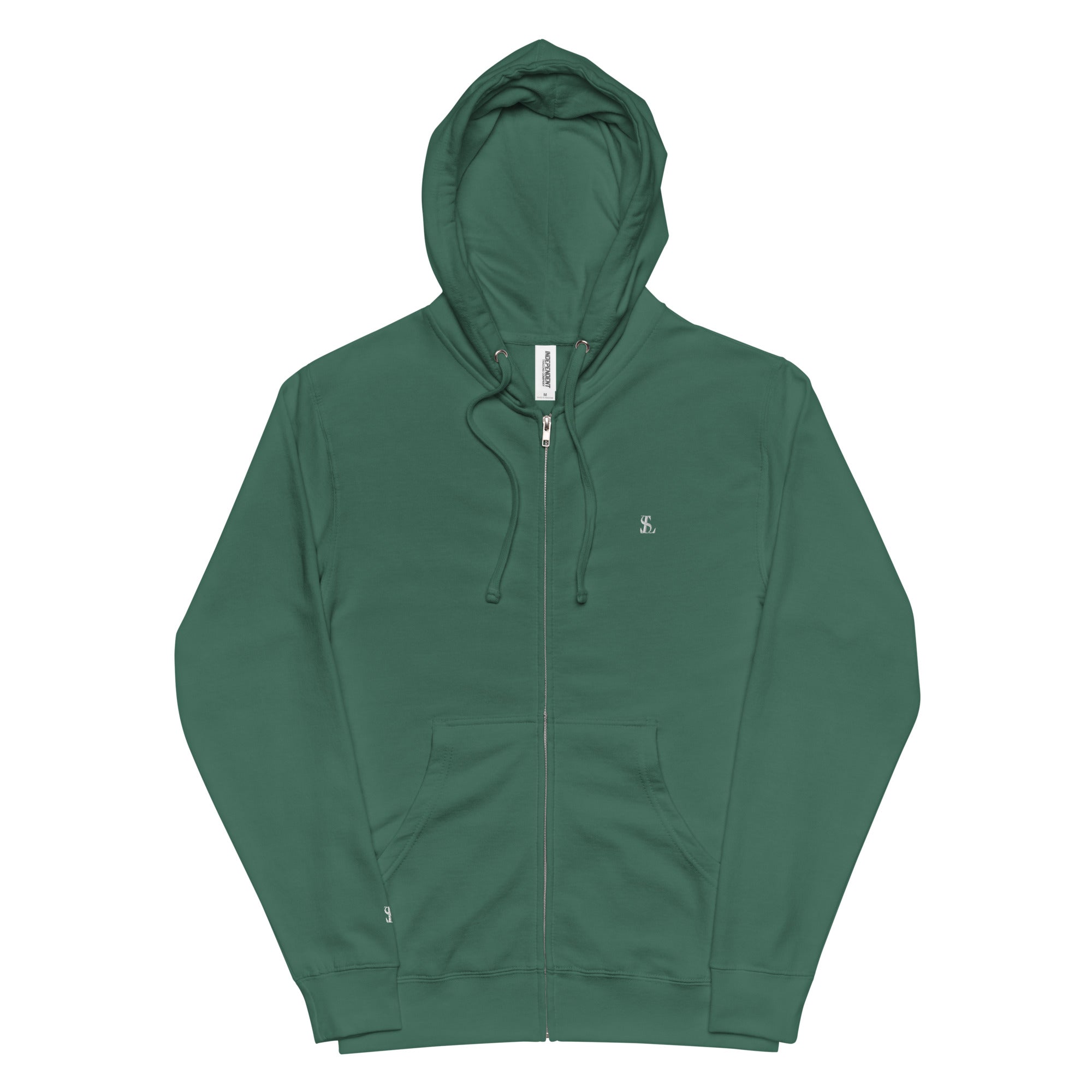 Seraphine Luxe Fleece Zip Up Hoodie, Green