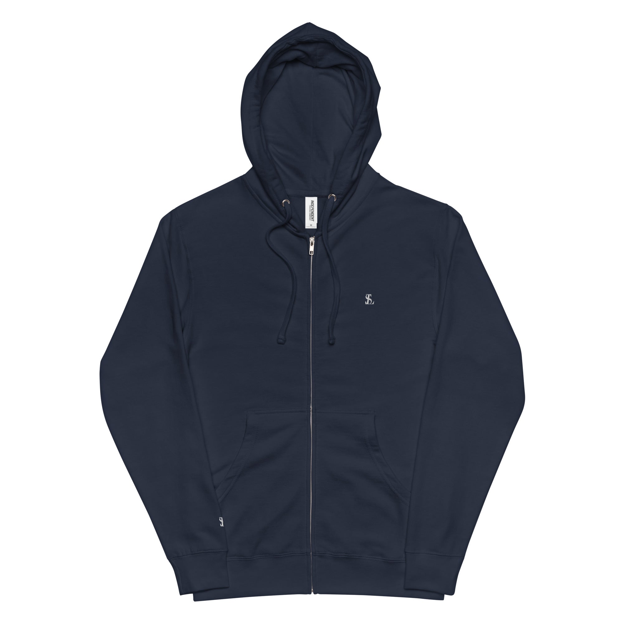 Seraphine Luxe Fleece Zip Up Hoodie, Navy