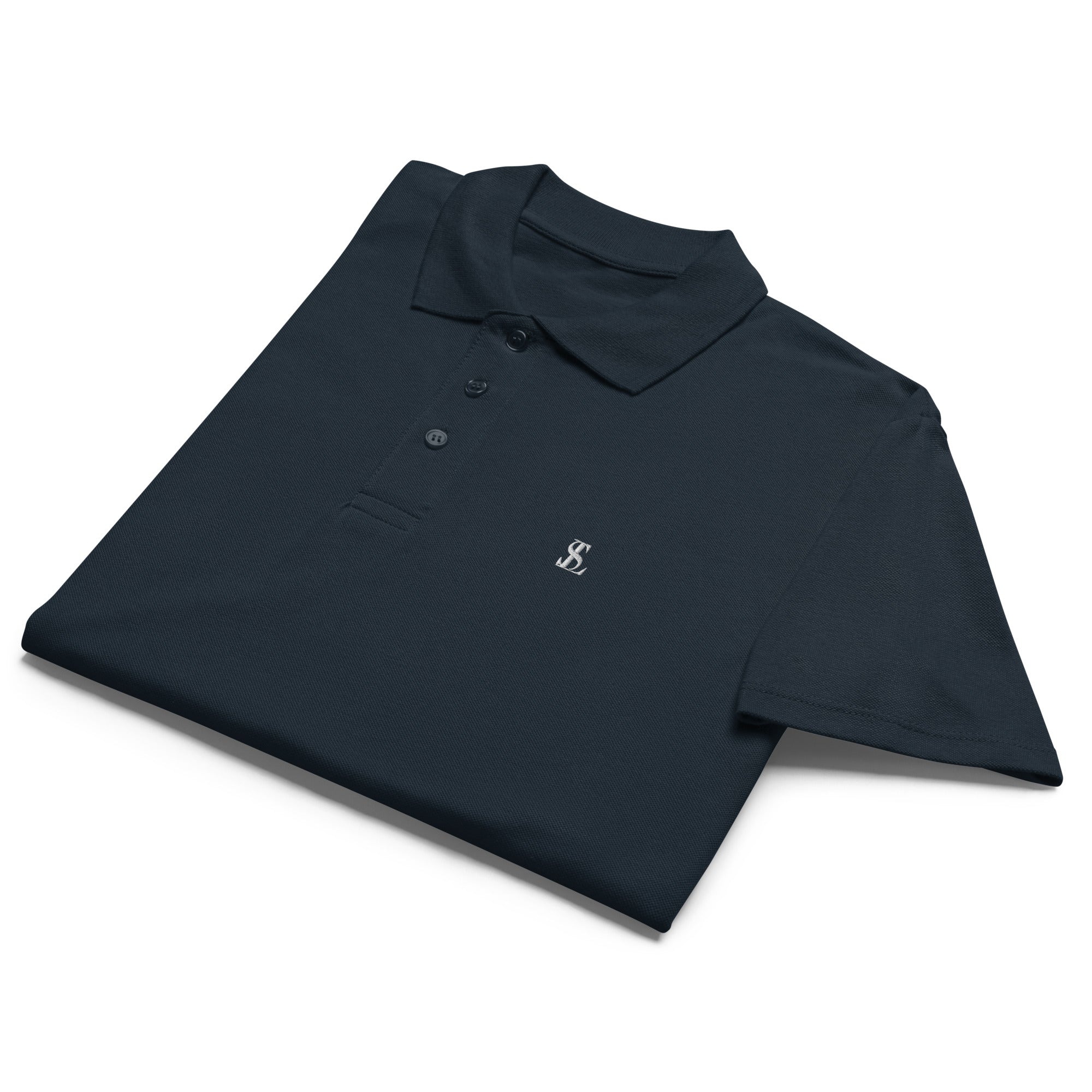 Seraphine Luxe Polo Shirt for men polo's, Navy