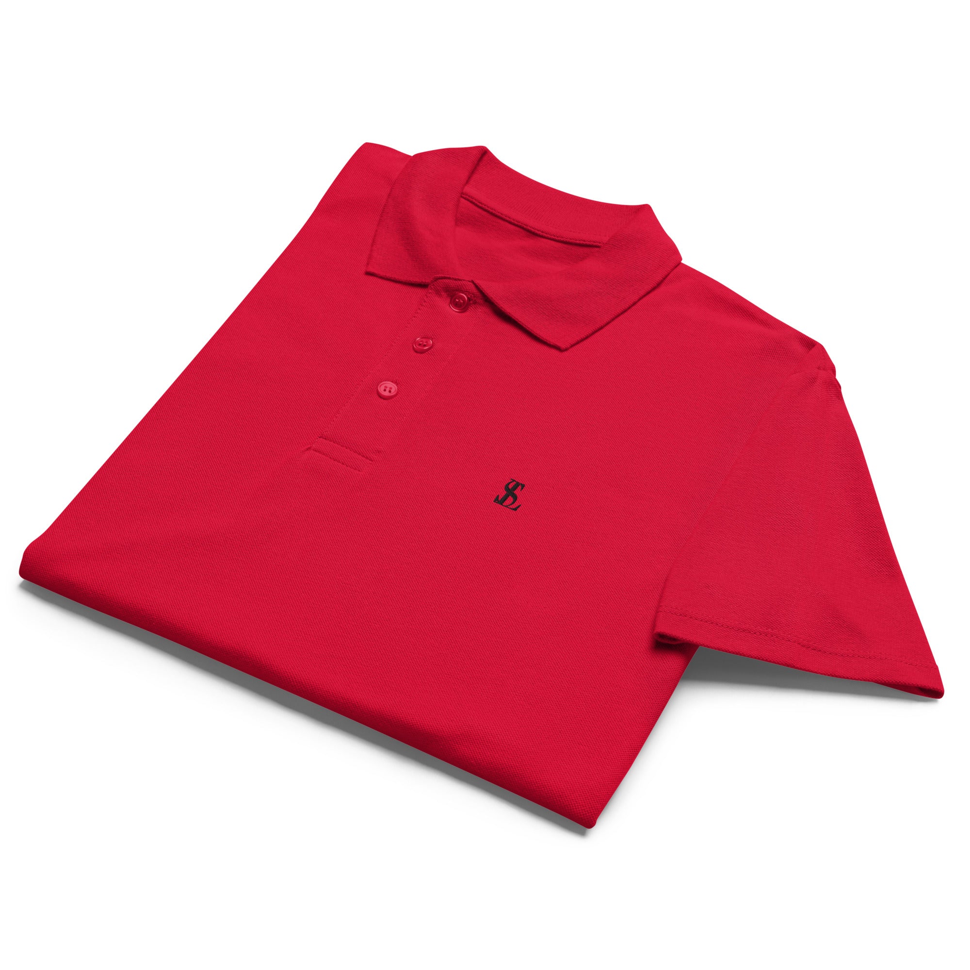 Seraphine Luxe Polo Shirt for men polo's, Red