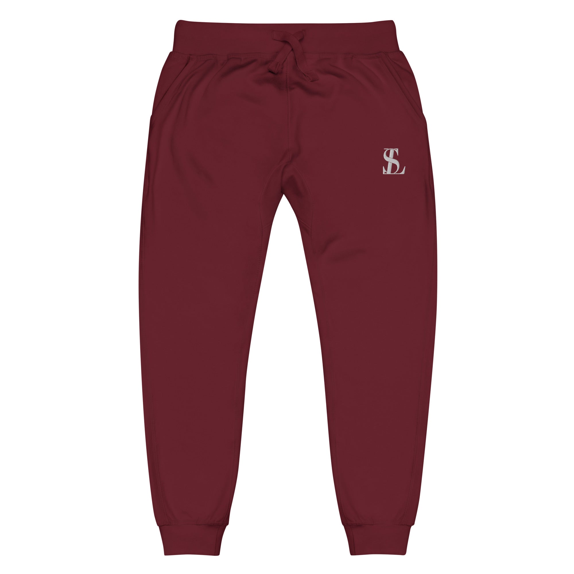 Seraphine Luxe Soft Fleece Sweatpants for Comfort, Maroon