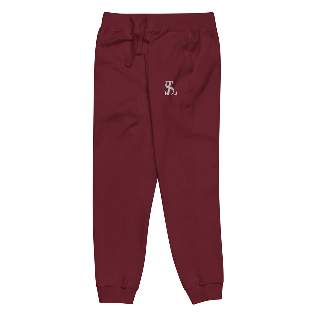 Seraphine Luxe Soft Fleece Sweatpants for Comfort, Maroon